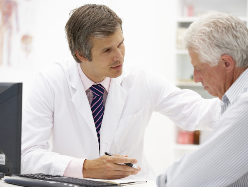 Doctor with senior patient Doctor with senior patient