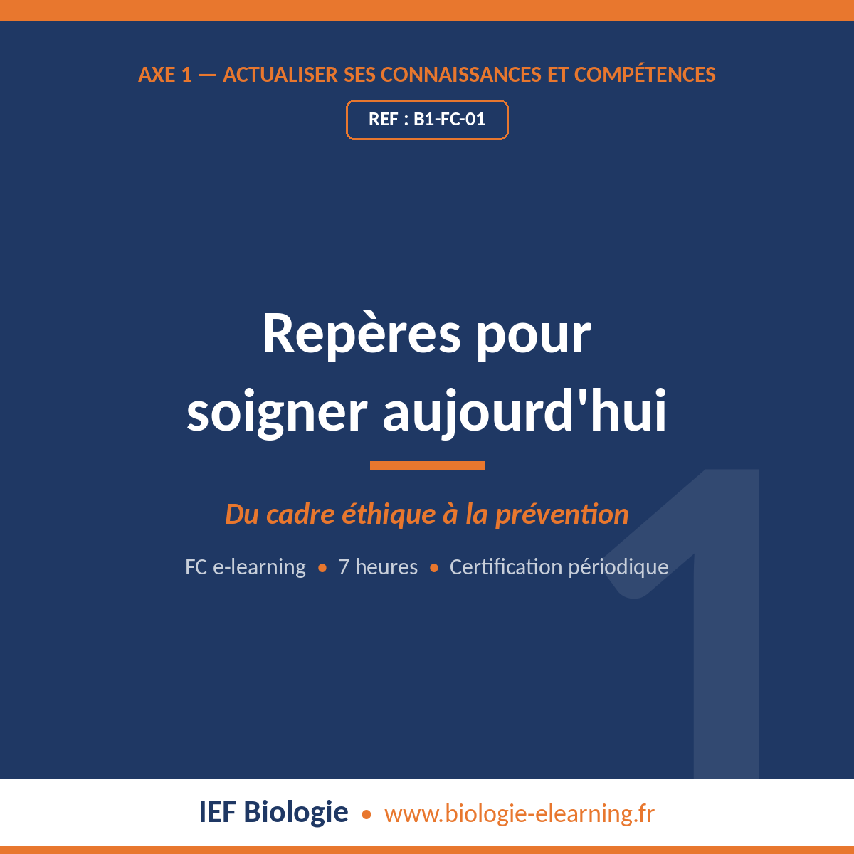 Formation repères pour soigner aujourd'hui — bloc 1 de la certification périodique