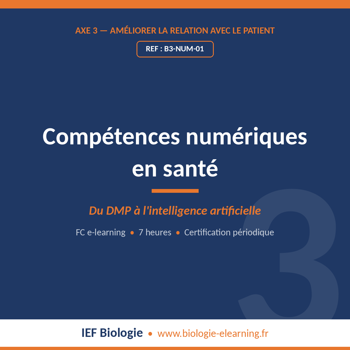 Formation compétences numériques en santé — bloc 3 de la certification périodique